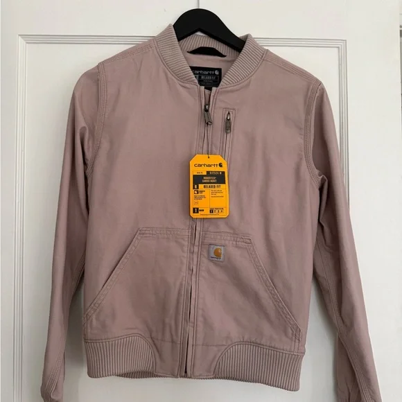 New with tags!Carhartt Women's rugged flex Utility Jacket in mauve/purple/grey. - Picture 2 of 7